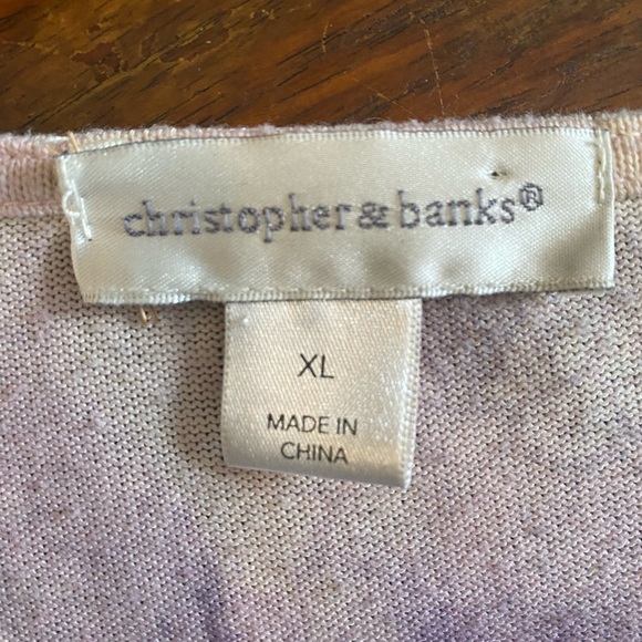 Christopher & Banks Cardigan XL Artful - Picture 6 of 8